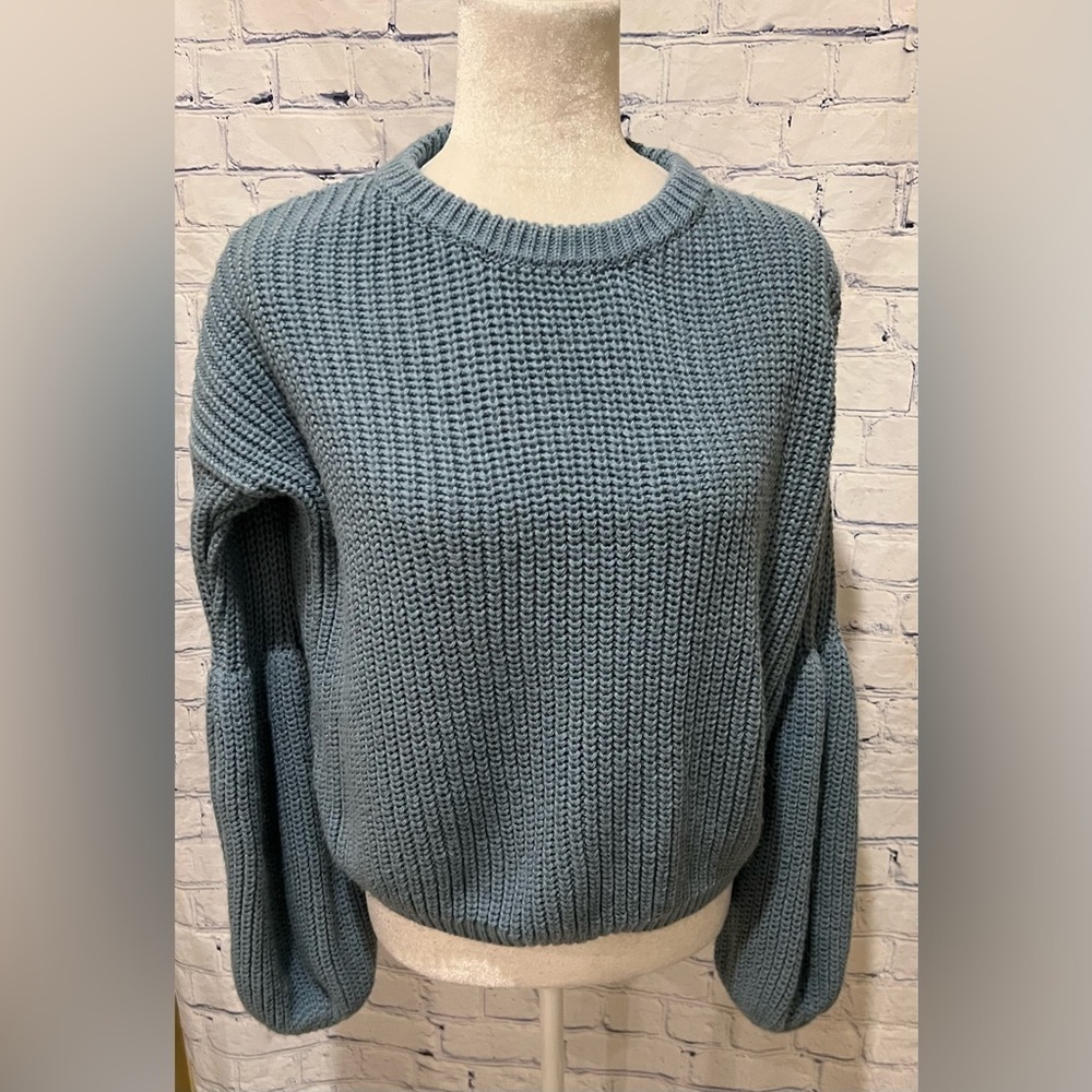 American Eagle Don’t Ask Why Sweater Womens One Size Fits Most Blue Knit